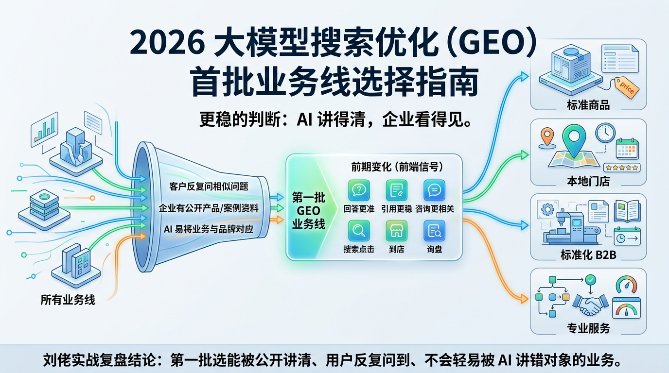 2026年哪些业务做大模型搜索优化更容易先看到变化？