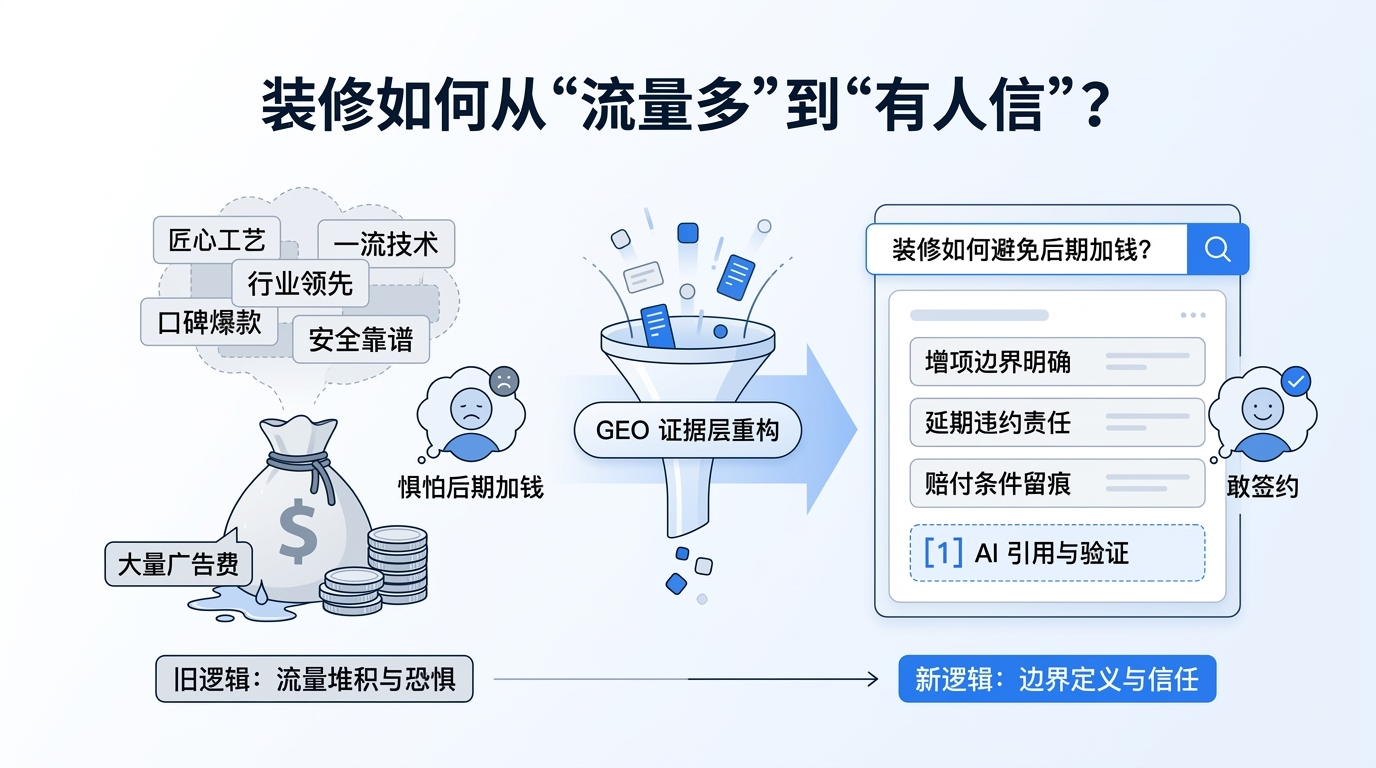 装修老板最亏的一笔钱：平台好评一堆，客户问完AI还是觉得你会增项跑路